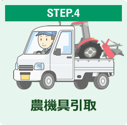 STEP.4 農機具引取